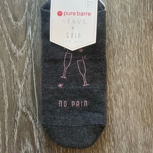 Pure Barre Sticky Socks- Brand new “No Pain/ No Champagne”